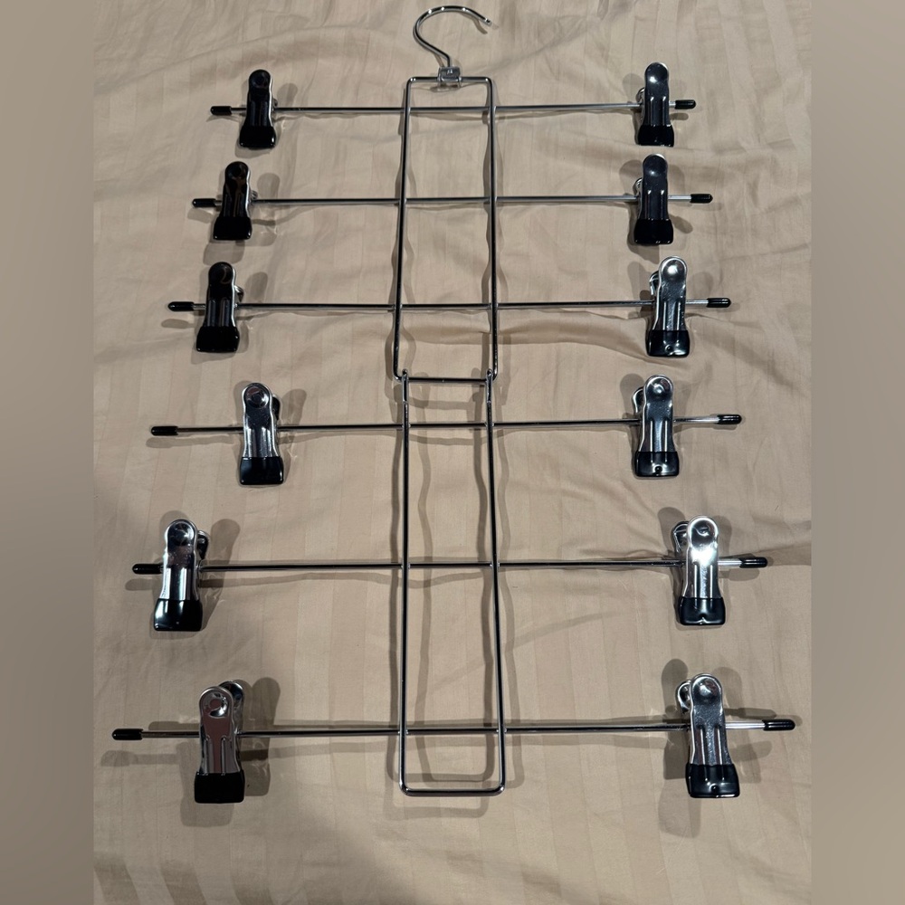 Closet Space Saving Pants Hangers Set of 3